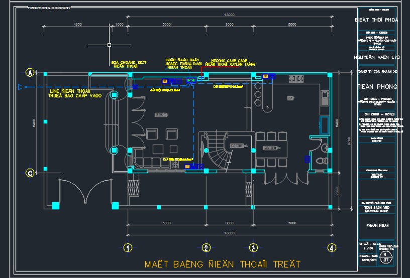 Bản vẽ nội thất bằng autocad