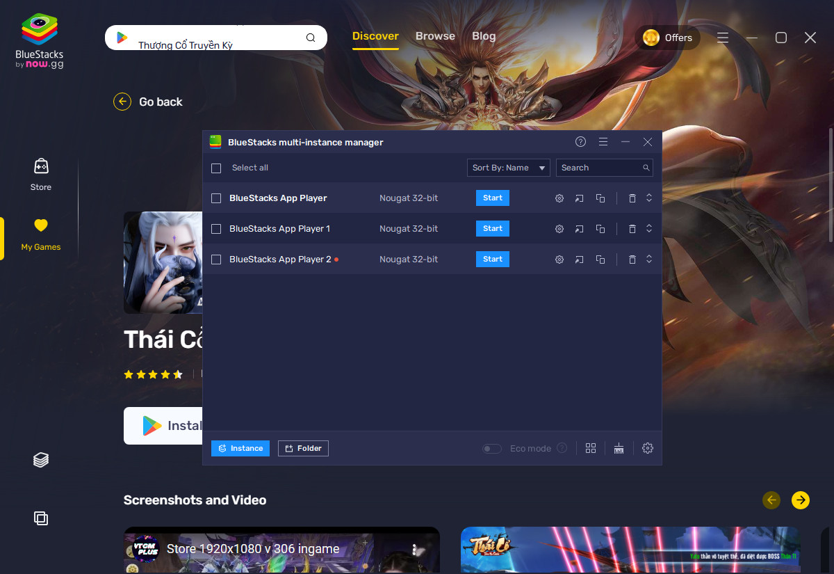 Đa nhiệm trong Bluestacks