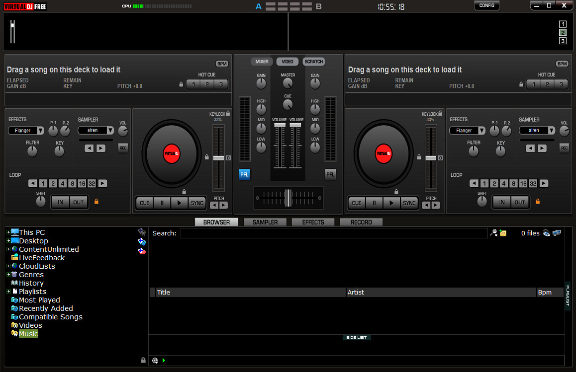 Giao diện Virtual DJ 7